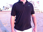 100% COTTON, BLACK WITH GREEN LOGO